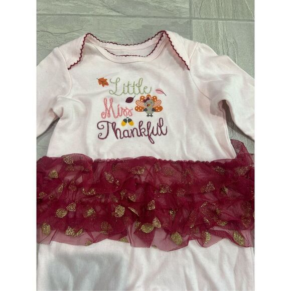Koala Kids Little Miss Thankful Girls Romper Size 3-6 Month NEW - Picture 3 of 11
